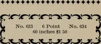 Picture 135 of 407 from Abridged specimen book, type : nickel-alloy on universal line comprising a price list of types, borders, leads and slugs, brass rule, brass galleys ; miscellaneous cuts and general supplies for printers (1906), leaf 404