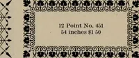 Picture 144 of 407 from Abridged specimen book, type : nickel-alloy on universal line comprising a price list of types, borders, leads and slugs, brass rule, brass galleys ; miscellaneous cuts and general supplies for printers (1906), leaf 410