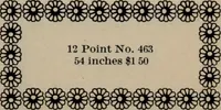 Picture 146 of 407 from Abridged specimen book, type : nickel-alloy on universal line comprising a price list of types, borders, leads and slugs, brass rule, brass galleys ; miscellaneous cuts and general supplies for printers (1906), leaf 410
