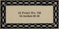 Picture 149 of 407 from Abridged specimen book, type : nickel-alloy on universal line comprising a price list of types, borders, leads and slugs, brass rule, brass galleys ; miscellaneous cuts and general supplies for printers (1906), leaf 412