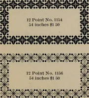 Picture 152 of 407 from Abridged specimen book, type : nickel-alloy on universal line comprising a price list of types, borders, leads and slugs, brass rule, brass galleys ; miscellaneous cuts and general supplies for printers (1906), leaf 414