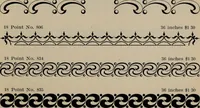 Picture 155 of 407 from Abridged specimen book, type : nickel-alloy on universal line comprising a price list of types, borders, leads and slugs, brass rule, brass galleys ; miscellaneous cuts and general supplies for printers (1906), leaf 418