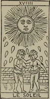 An illustration from Absolute key to occult science : The tarot of the Bohemians. The most ancient book in the world. For the exclusive use of initiates (1892)