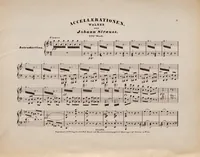 An illustration from Accellerationen : Walzer für das Piano-Forte : 234s. Werk (1860)