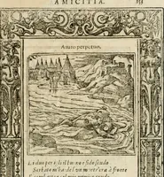 Picture 295 of 362 from Diverse imprese accommodate a diuerse moralità : con versi che i loro significati dichiarano insieme con molte altre nella lingua italiana non piu tradotte (1564), leaf 156