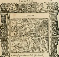 An illustration from Diverse imprese accommodate a diuerse moralità : con versi che i loro significati dichiarano insieme con molte altre nella lingua italiana non piu tradotte (1564)