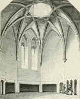 An illustration from Some account of domestic architecture in England from Edward I to Richard II, with notices of foreign examples and numerous illustrations of existing remains from original drawings (1882)