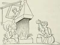 An illustration from Some account of domestic architecture in England from Edward I to Richard II, with notices of foreign examples and numerous illustrations of existing remains from original drawings (1882)