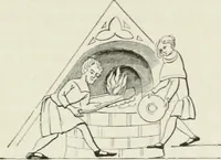 An illustration from Some account of domestic architecture in England from Edward I to Richard II, with notices of foreign examples and numerous illustrations of existing remains from original drawings (1882)