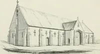 An illustration from Some account of domestic architecture in England from Edward I to Richard II, with notices of foreign examples and numerous illustrations of existing remains from original drawings (1882)