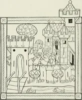 An illustration from Some account of domestic architecture in England from Edward I to Richard II, with notices of foreign examples and numerous illustrations of existing remains from original drawings (1882)