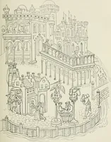 An illustration from Some account of domestic architecture in England from Edward I to Richard II, with notices of foreign examples and numerous illustrations of existing remains from original drawings (1882)