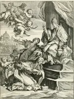 An illustration from An account of His Excellence Roger Earl of Castlemaine's embassy : from His Sacred Majesty James the IId., King of England, Scotland, France, and Ireland, &c., to His Holiness Innocent XI. (1688)