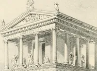 An illustration from Account of the Ionic trophy monument excavated at Xanthus (1848)