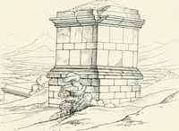 An illustration from Account of the Ionic trophy monument excavated at Xanthus (1848)