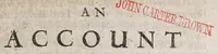 An illustration from An account of the province of Carolina in America. : Together with an abstract of the patent, and several other necessary and useful particulars, to such as have thoughts of transporting themselves thither. (1682)