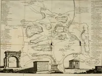An illustration from Accurata e succinta descrizione topografica delle antichità di Roma (1763)