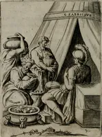 An illustration from Achillis Bocchii Bonon. Symbolicarum quaestionum, de vniuerso genere, quas serio ludebat, libri quinque (1574)