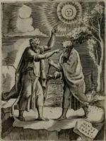 An illustration from Achillis Bocchii Bonon. Symbolicarum quaestionum, de vniuerso genere, quas serio ludebat, libri quinque (1574)