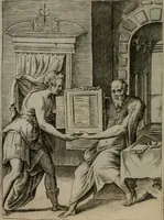 An illustration from Achillis Bocchii Bonon. Symbolicarum quaestionum, de vniuerso genere, quas serio ludebat, libri quinque (1574)