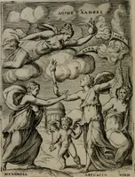 An illustration from Achillis Bocchii Bonon. Symbolicarum quaestionum, de vniuerso genere, quas serio ludebat, libri quinque (1574)