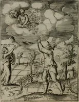 An illustration from Achillis Bocchii Bonon. Symbolicarum quaestionum, de vniuerso genere, quas serio ludebat, libri quinque (1574)