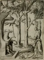 An illustration from Achillis Bocchii Bonon. Symbolicarum quaestionum, de vniuerso genere, quas serio ludebat, libri quinque (1574)