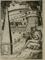 An illustration from Achillis Bocchii Bonon. Symbolicarum quaestionum, de vniuerso genere, quas serio ludebat, libri quinque (1574)