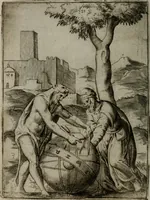 Picture 114 of 153 from Achillis Bocchii Bonon. Symbolicarum quaestionum, de vniuerso genere, quas serio ludebat, libri quinque (1574), leaf 287