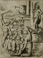 An illustration from Achillis Bocchii Bonon. Symbolicarum quaestionum, de vniuerso genere, quas serio ludebat, libri quinque (1574)