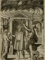 An illustration from Achillis Bocchii Bonon. Symbolicarum quaestionum, de vniuerso genere, quas serio ludebat, libri quinque (1574)