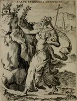 An illustration from Achillis Bocchii Bonon. Symbolicarum quaestionum, de vniuerso genere, quas serio ludebat, libri quinque (1574)