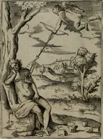 An illustration from Achillis Bocchii Bonon. Symbolicarum quaestionum, de vniuerso genere, quas serio ludebat, libri quinque (1574)