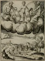 An illustration from Achillis Bocchii Bonon. Symbolicarum quaestionum, de vniuerso genere, quas serio ludebat, libri quinque (1574)