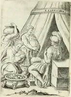 Picture 35 of 165 from Achillis Bocchii bonon. Symbolicarvm qvaestionvm de vniuerso genere, quas serio ludebat, libri qvinqve (1574), leaf 119