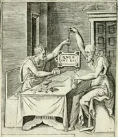 Picture 73 of 165 from Achillis Bocchii bonon. Symbolicarvm qvaestionvm de vniuerso genere, quas serio ludebat, libri qvinqve (1574), leaf 201