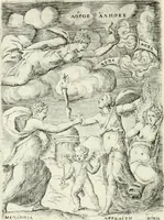 Picture 75 of 165 from Achillis Bocchii bonon. Symbolicarvm qvaestionvm de vniuerso genere, quas serio ludebat, libri qvinqve (1574), leaf 205
