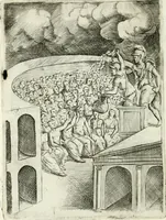 Picture 112 of 165 from Achillis Bocchii bonon. Symbolicarvm qvaestionvm de vniuerso genere, quas serio ludebat, libri qvinqve (1574), leaf 277