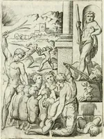 Picture 154 of 165 from Achillis Bocchii bonon. Symbolicarvm qvaestionvm de vniuerso genere, quas serio ludebat, libri qvinqve (1574), leaf 381