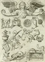 Picture 160 of 165 from Achillis Bocchii bonon. Symbolicarvm qvaestionvm de vniuerso genere, quas serio ludebat, libri qvinqve (1574), leaf 399