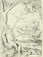 Picture 11 of 165 from Achillis Bocchii bonon. Symbolicarvm qvaestionvm de vniuerso genere, quas serio ludebat, libri qvinqve (1574), leaf 73