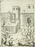 Picture 23 of 165 from Achillis Bocchii bonon. Symbolicarvm qvaestionvm de vniuerso genere, quas serio ludebat, libri qvinqve (1574), leaf 95