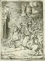 An illustration from Achillis Bocchii bonon. Symbolicarvm qvaestionvm de vniuerso genere, quas serio ludebat, libri qvinqve (1574)