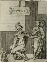 An illustration from Achillis Bocchii Bonon. Symbolicarum quaestionum, de vniuerso genere, quas serio ludebat, libri quinque (1574)
