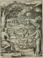 Picture 37 of 157 from Achillis Bocchii Bonon. Symbolicarum quaestionum, de vniuerso genere, quas serio ludebat, libri quinque (1574), leaf 123