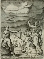 An illustration from Achillis Bocchii Bonon. Symbolicarum quaestionum, de vniuerso genere, quas serio ludebat, libri quinque (1574)