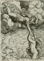 An illustration from Achillis Bocchii Bonon. Symbolicarum quaestionum, de vniuerso genere, quas serio ludebat, libri quinque (1574)
