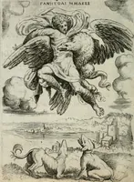 An illustration from Achillis Bocchii Bonon. Symbolicarum quaestionum, de vniuerso genere, quas serio ludebat, libri quinque (1574)