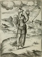 An illustration from Achillis Bocchii Bonon. Symbolicarum quaestionum, de vniuerso genere, quas serio ludebat, libri quinque (1574)