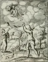 An illustration from Achillis Bocchii Bonon. Symbolicarum quaestionum, de vniuerso genere, quas serio ludebat, libri quinque (1574)